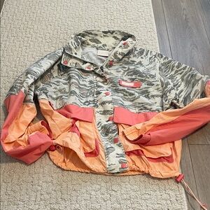 Nicole Combs limited collection  Colorblock Windbreaker Columbia